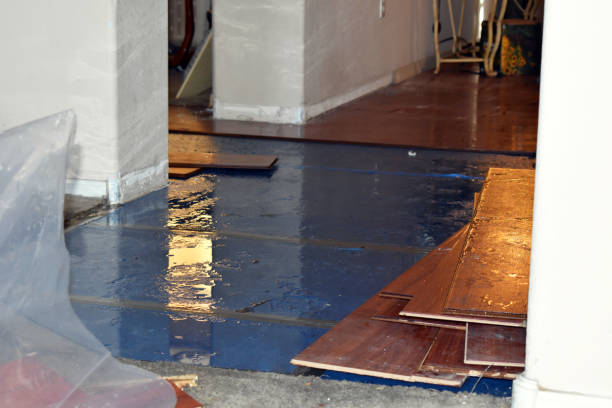 Professional Flood Damage Restoration technician working in Moss Beach, CA